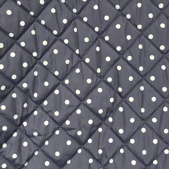 J.Crew Girls 4/5 Crewcuts Navy Blue Polka dot Quilted Insulated Sleeveless Vest - Picture 7 of 8